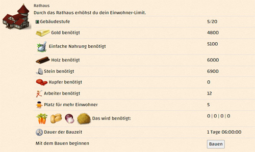 Siedlung online bauen